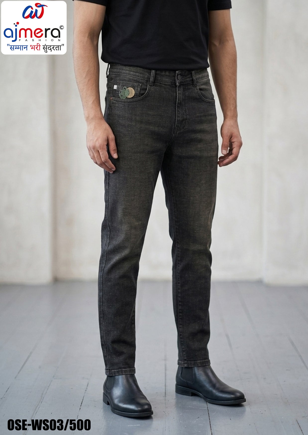Premium Men's Denim Jeans for Casual & Everyday Wear | OSE-WS03/500