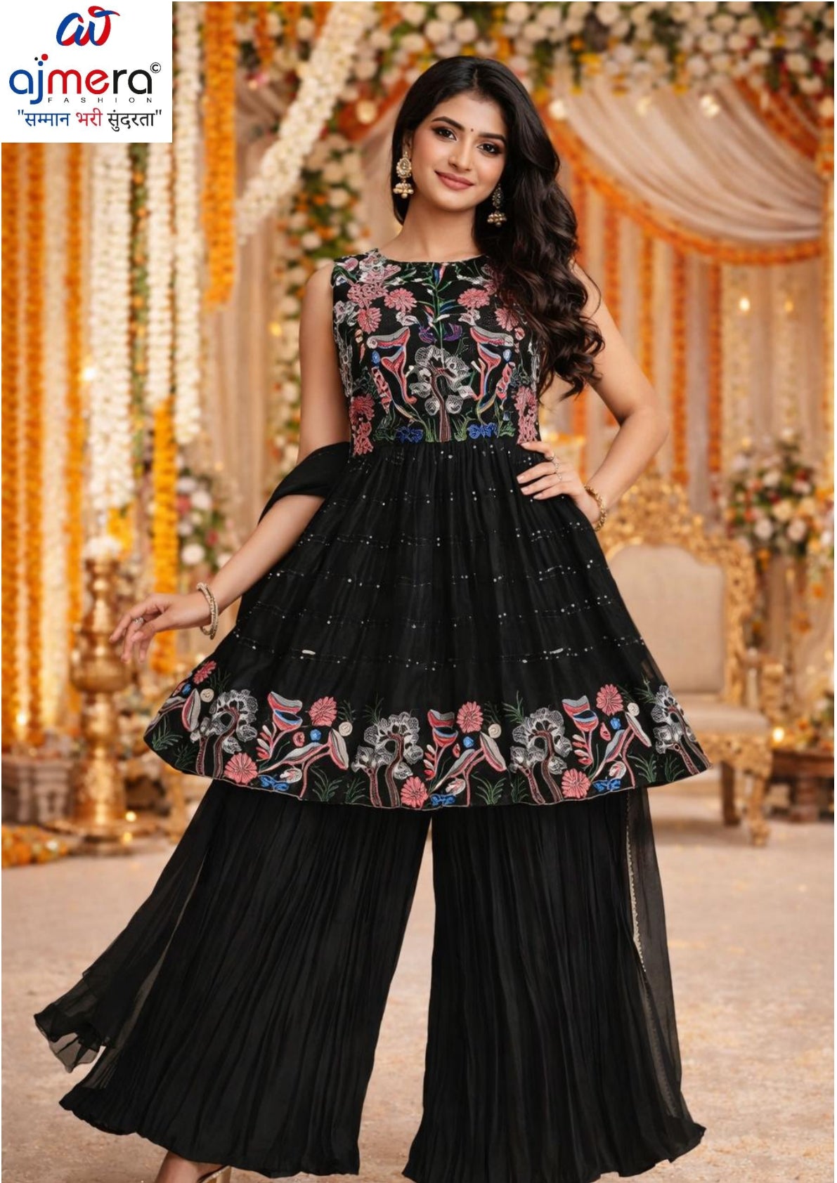 Elegant Rangoli Designer Party Wear Gown for Women | SHP-ADDA-27