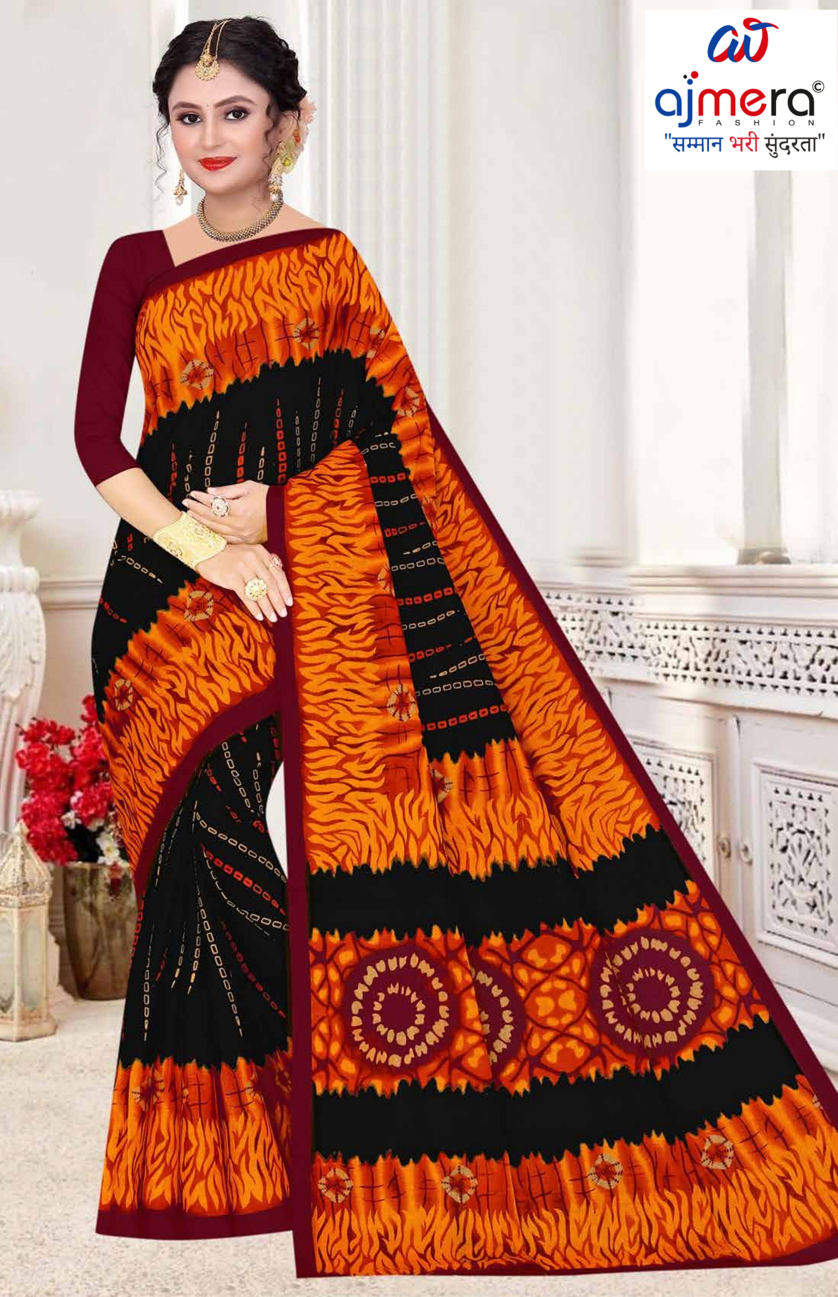 Fancy Cotton Saree with Without Blouse for Premium Ethnic and Traditional Wear | DS-5G