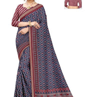Daily Wear Cotton Saree with Blouse Piece for Premium Ethnic and Traditional Wear | ANT-MUSKAN PURE SILK
