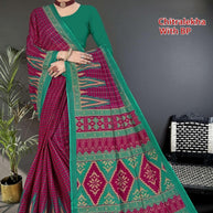 Premium Cotton Saree with Blouse Piece for Premium Ethnic and Traditional Wear | TLS-CHITRALEKHA WITH BP
