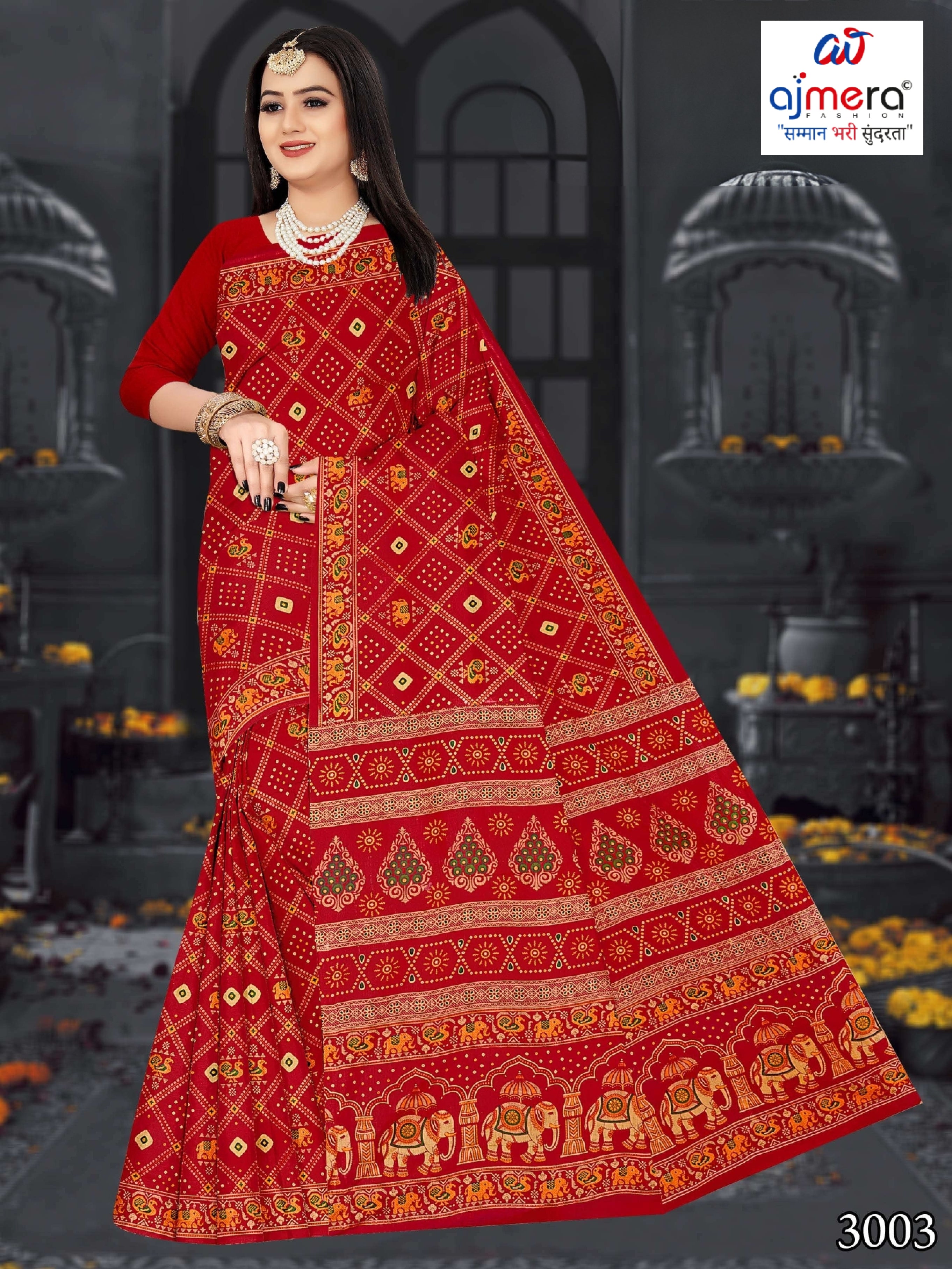Daily Wear Cotton Saree with Without Blouse for Premium Ethnic and Traditional Wear | DS-KAILASHPATI