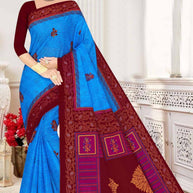 Fancy Cotton Saree with Without Blouse for Premium Ethnic and Traditional Wear | DS-5G
