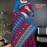Premium Cotton Saree with Blouse Piece for Premium Ethnic and Traditional Wear | TLS-CHITRALEKHA WITH BP