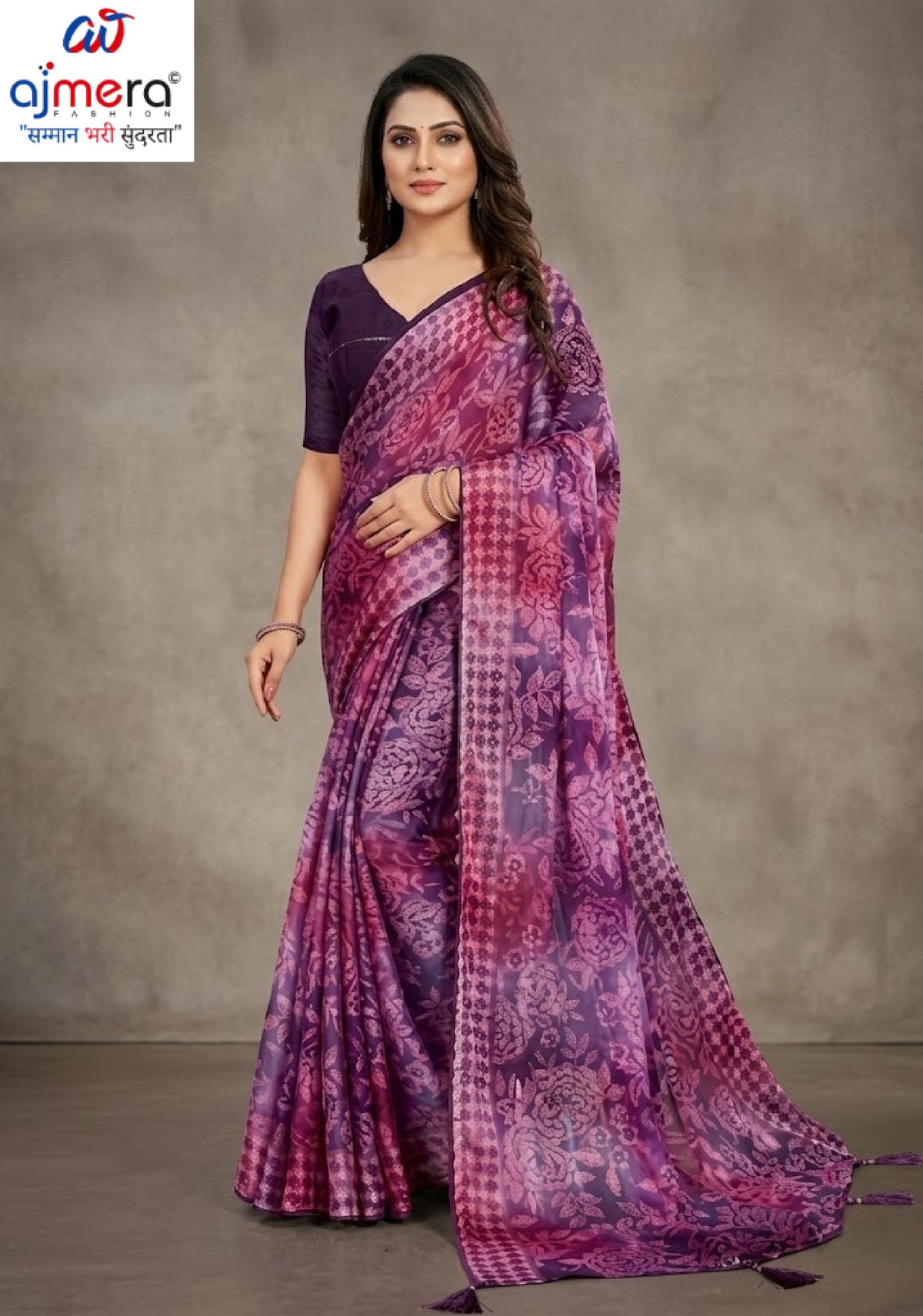 Designer Printed Saree with Blouse Piece for Special Occasions  | RDD-MARTINI