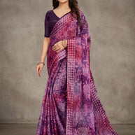 Designer Printed Saree with Blouse Piece for Special Occasions  | RDD-MARTINI
