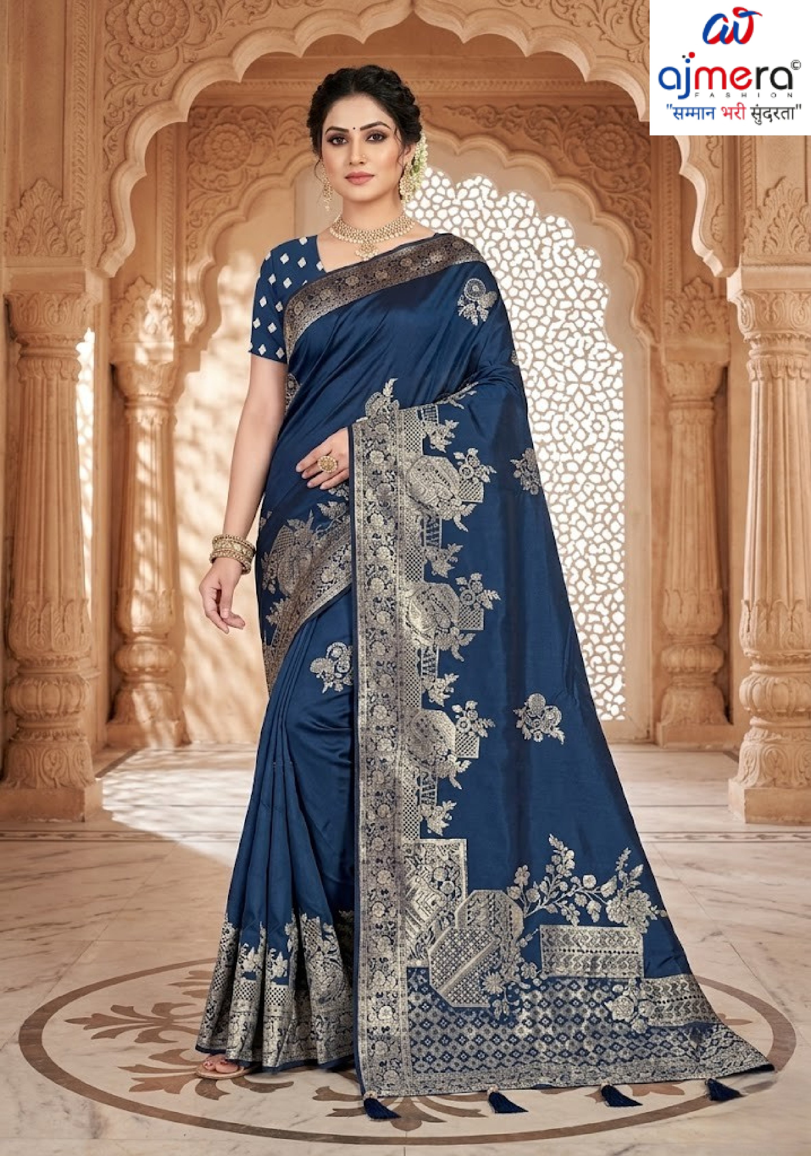 Traditional Jacquard Silk Saree With Blouse Piece | TUL-HUMJOLI SILK VOL-24