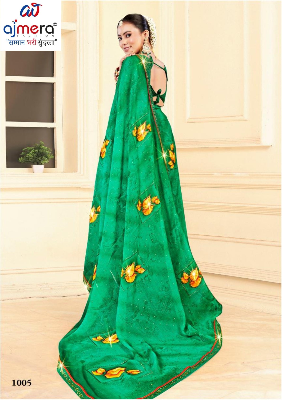 Classic Printed Saree with Blouse Piece for Timeless Traditional Style | PRM-DARK BABY
