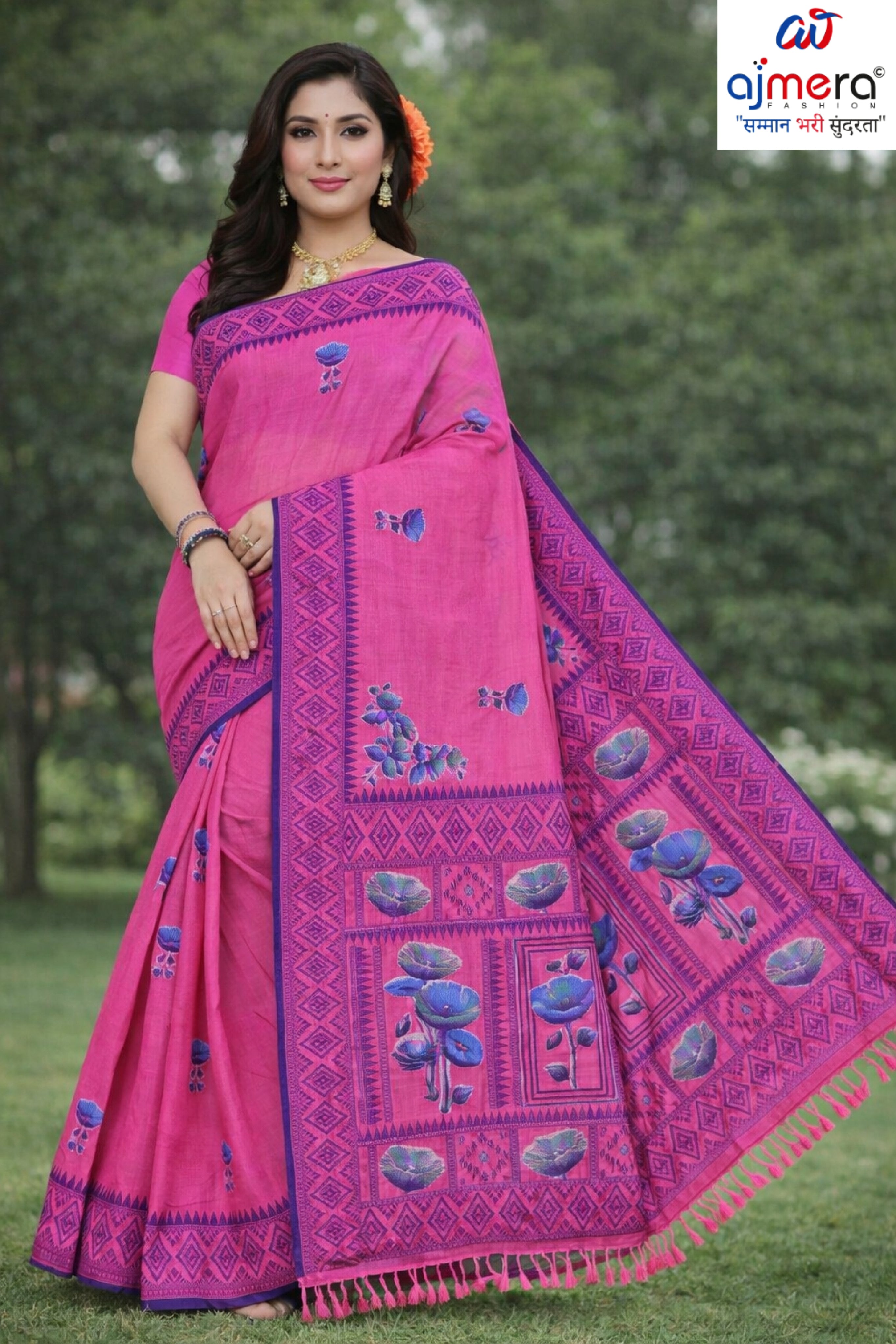 Designer Rapier Silk Matching Saree With Blouse Piece | DBU-HANSHA COTTON VOL-2