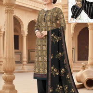 Premium Designer Unstitched Suit Set | DAF-SPECIAL PATIYALA