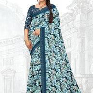 Exclusive Printed Saree with Blouse Piece for Elegant Ethnic Look  | GLC-GULABOO