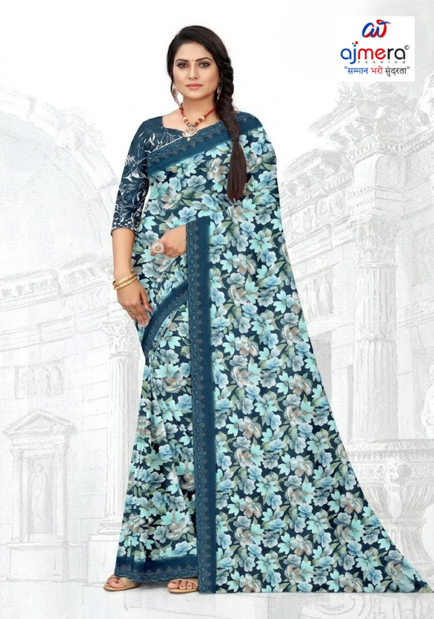 Exclusive Printed Saree with Blouse Piece for Elegant Ethnic Look  | GLC-GULABOO