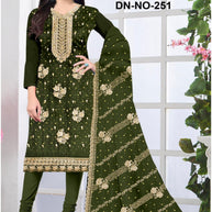 Premium Fancy Unstitched Suit Set | YF-DIWANGI-2