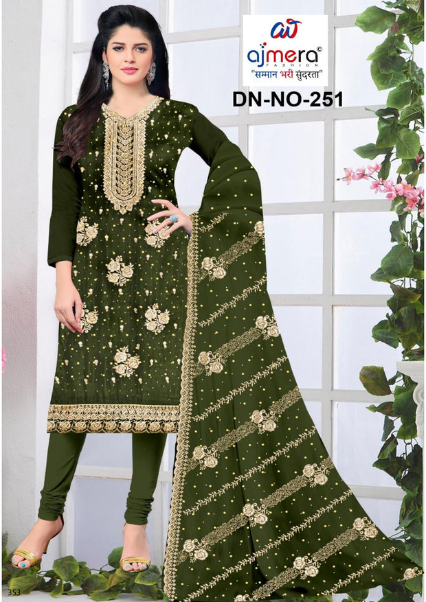 Premium Fancy Unstitched Suit Set | YF-DIWANGI-2