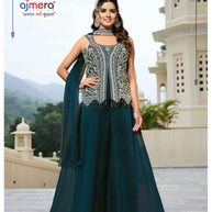 Designer Rangoli Gown for Women | JNX-VAANI854-XL