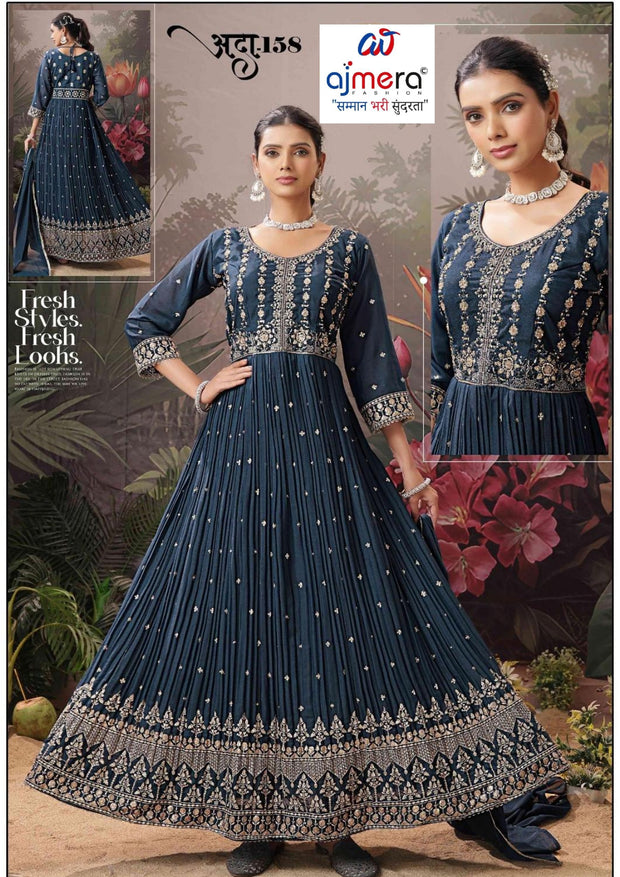 Designer Georgette Gown for Women | SHP-ADDA-158