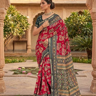 Designer Printed Saree with Blouse Piece for Special Occasions | VER-SHANTI-47833
