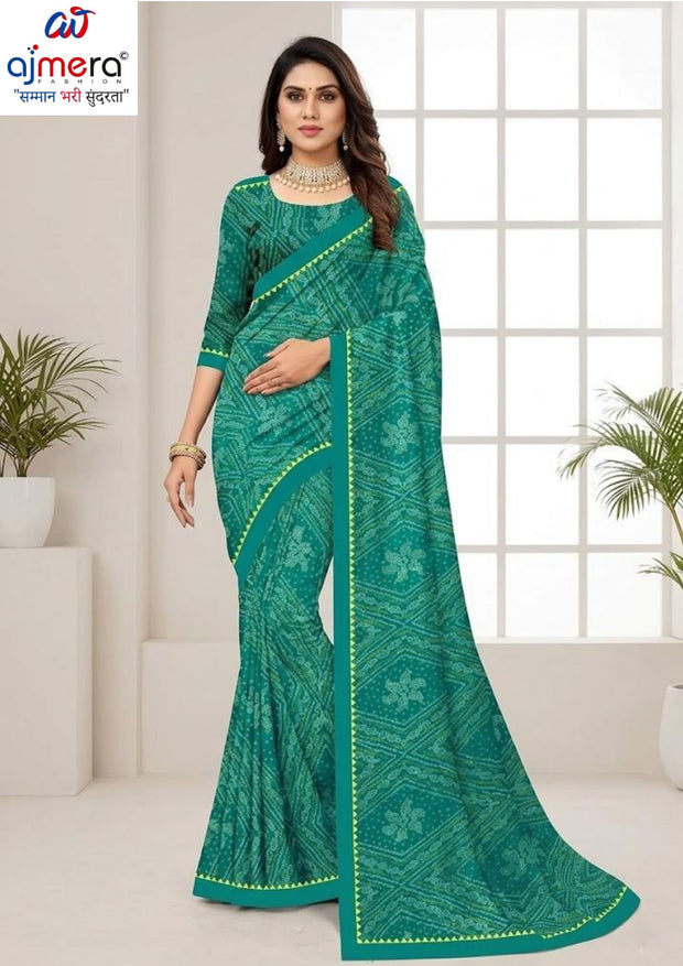 Fashionable Printed Saree with Blouse Piece for Festive Collection  | TP-KITKAT