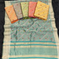 Apricot Khadi Saree with Blouse for Premium Ethnic and Designer Wear | ALL-APRICOT-97