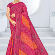 Contemporary Printed Saree with Blouse Piece for Premium Wear  | SNR-JYOTI