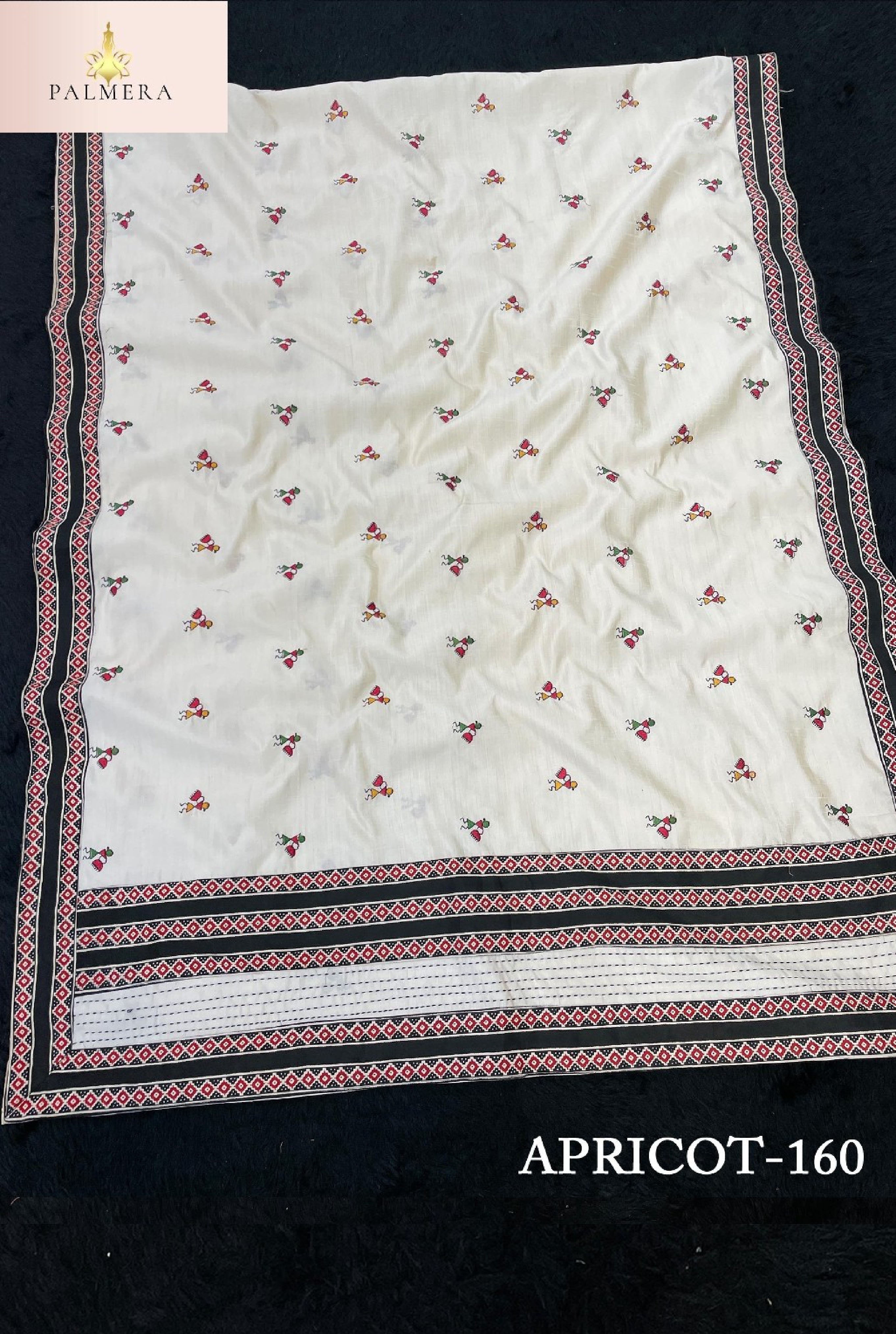 Apricot Linen Saree with Blouse for Premium Ethnic and Designer Wear | ALL-APRICOT-160