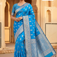 Rich Jacquard Silk Saree without Blouse for Sophisticated Ethnic Style | DS-YAMUNA