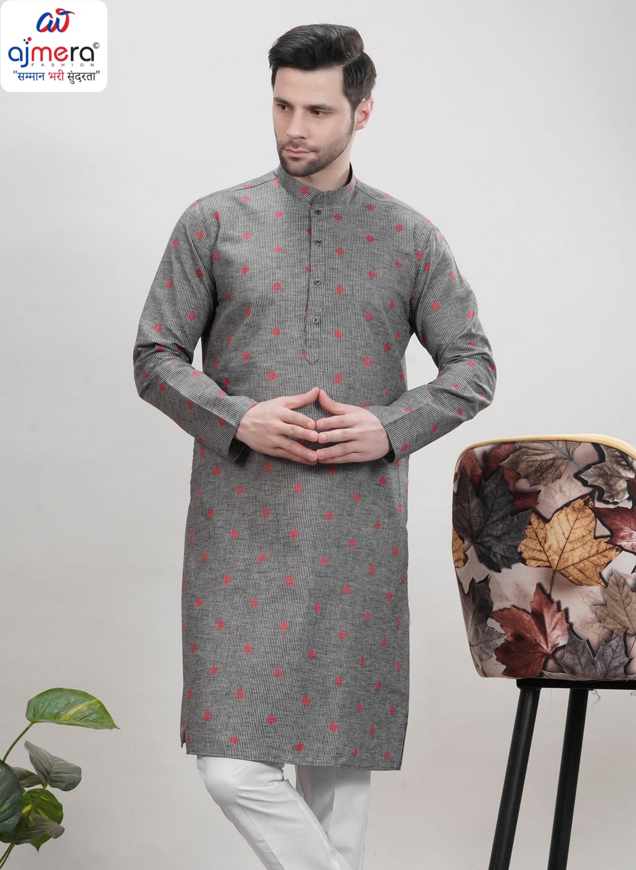 Premium Men's Kurta & Pajama for Wedding & Festive Wear | SNA-MKP12893