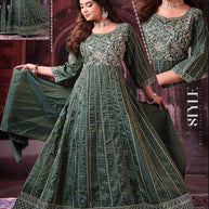 Elegant Designer Shimmer Gown for Women | SHP-5224