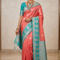 Luxury Rapier Silk Matching Saree With Blouse Piece | ZIP-NIKHAAR