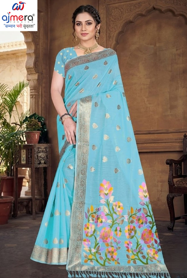 Graceful Elegance Jacquard Silk Saree With Blouse Piece | TUL-KOLAPURI COTTON