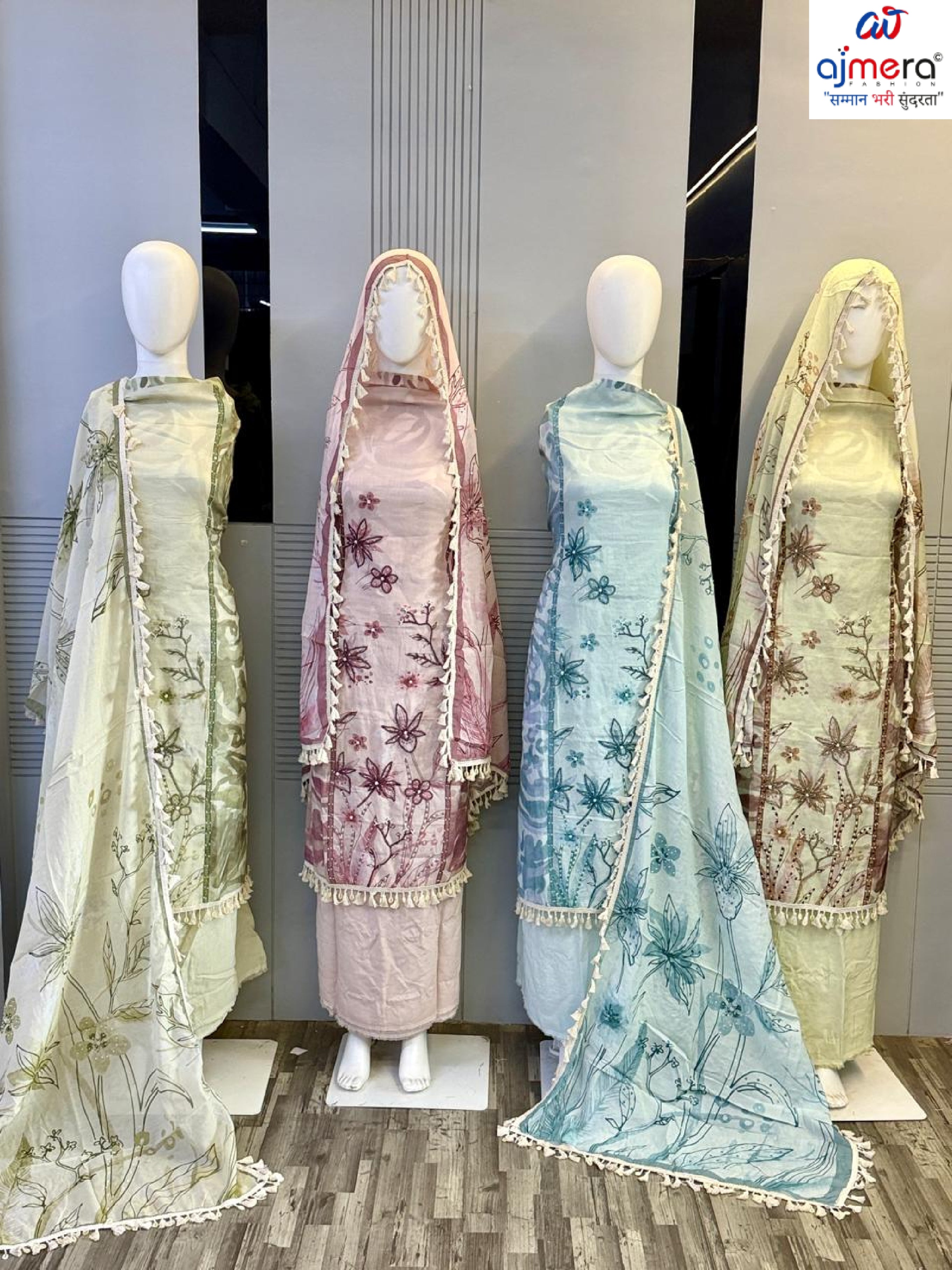 Premium Viscose Cotton Dress Material Collection | AAR-RAAGI