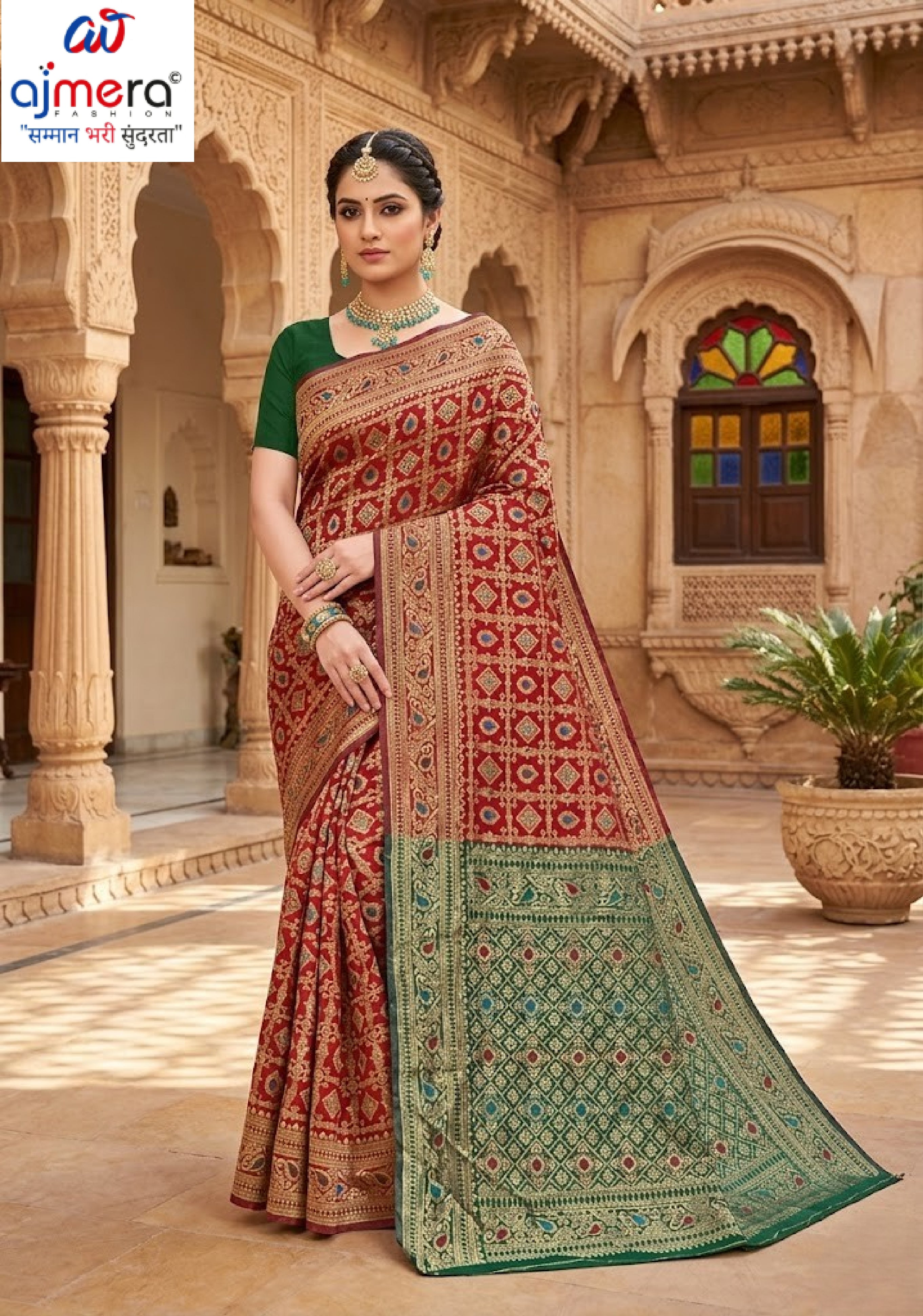 Detailed Rapier Silk Matching Saree With Blouse Piece | TUL-KALASH SILK VOL-05