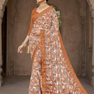 Designer Printed Saree with Blouse Piece for Special Occasions  | CAS-JAWANI DIWANI