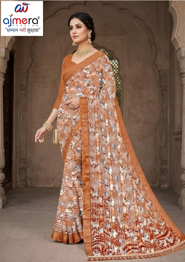 Designer Printed Saree with Blouse Piece for Special Occasions  | CAS-JAWANI DIWANI