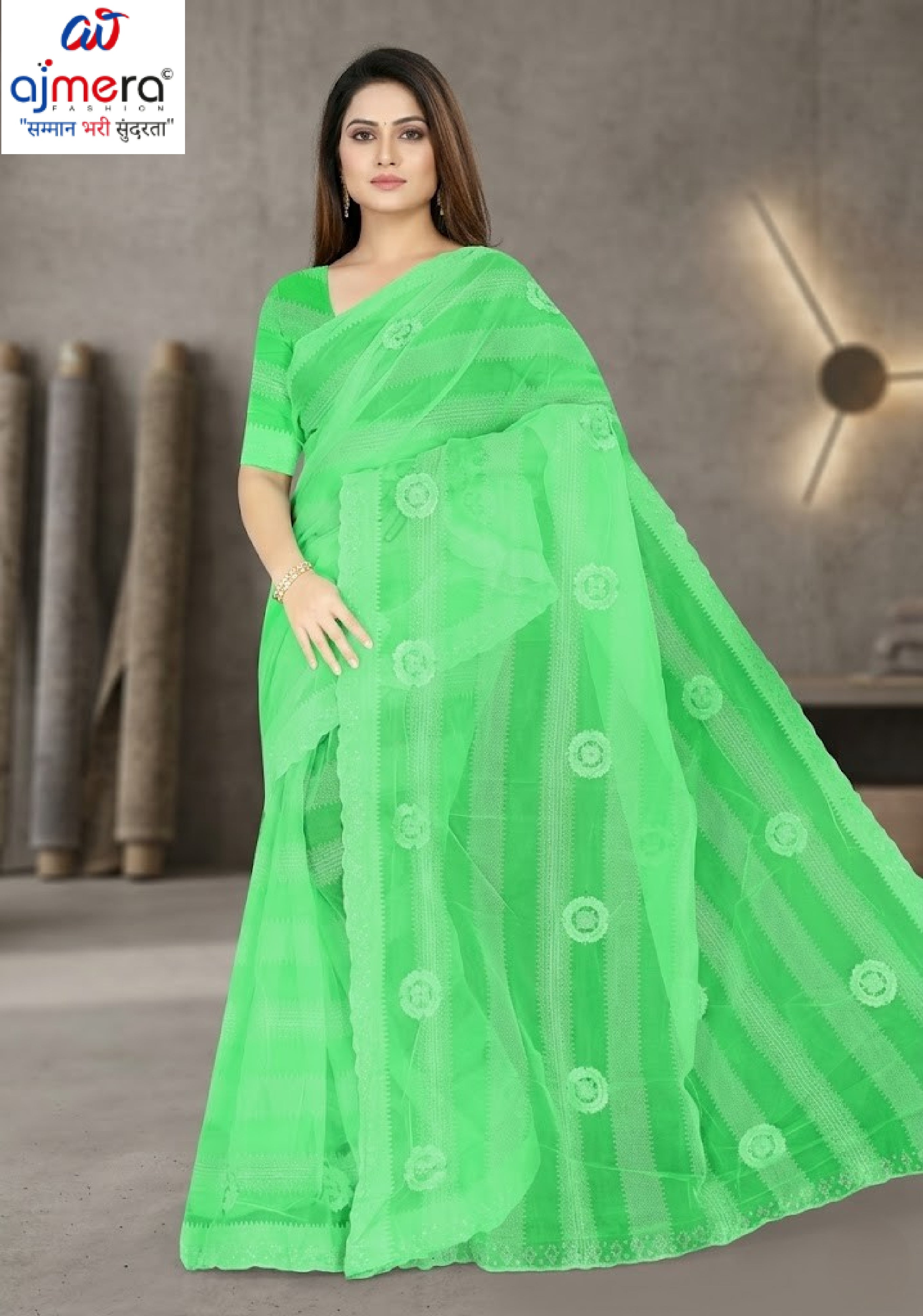 Surat Dyed Matching Saree Manufacturer with Blouse Piece for Premium Ethnic and Traditional Wear | VKM-NETWORK