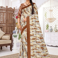 Khadi Print Loose Saree with Blouse for Premium Ethnic and Traditional Wear | GLC-LAPTOP