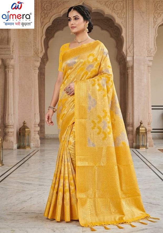 Luxury Charm Jacquard Silk Saree Without Blouse | TUL-AMRIT LOVE COTTON