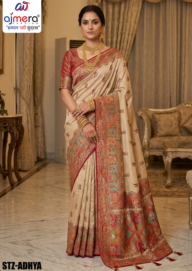 Fine Craft Jacquard Silk Saree With Blouse Piece | STZ-ADHYA