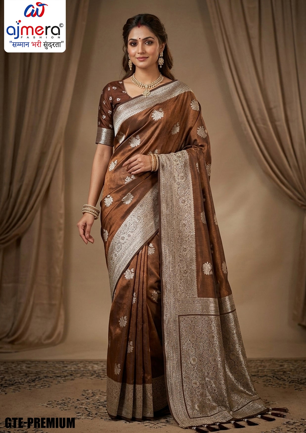 Charm Jacquard Silk Saree With Blouse Piece | GTE-PREMIUM