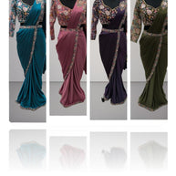 Designer Lycra Gown for Women | SDO-217099