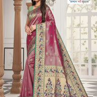 Rich Jacquard Silk Saree without Blouse for Sophisticated Ethnic Style | VDX-MISHKA
