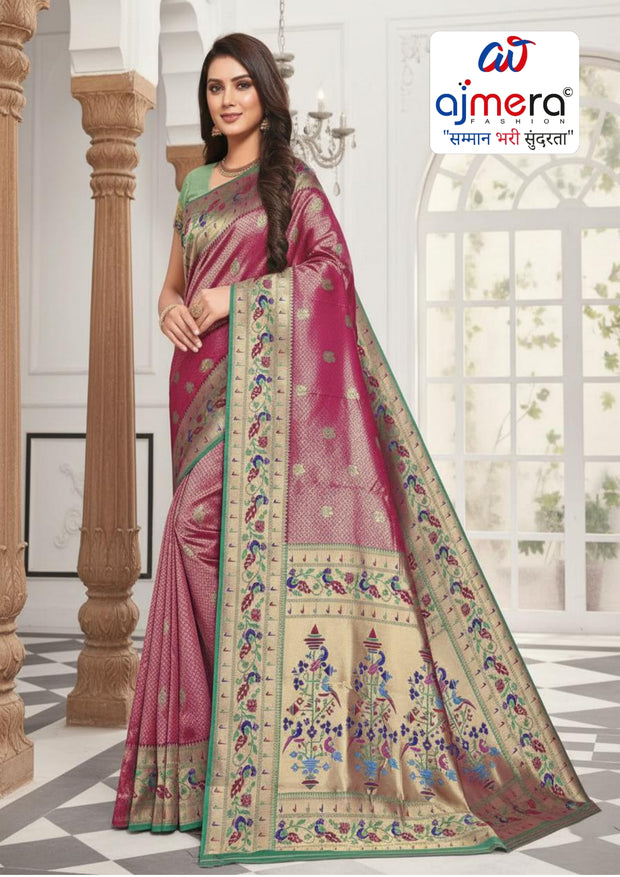 Rich Jacquard Silk Saree without Blouse for Sophisticated Ethnic Style | VDX-MISHKA