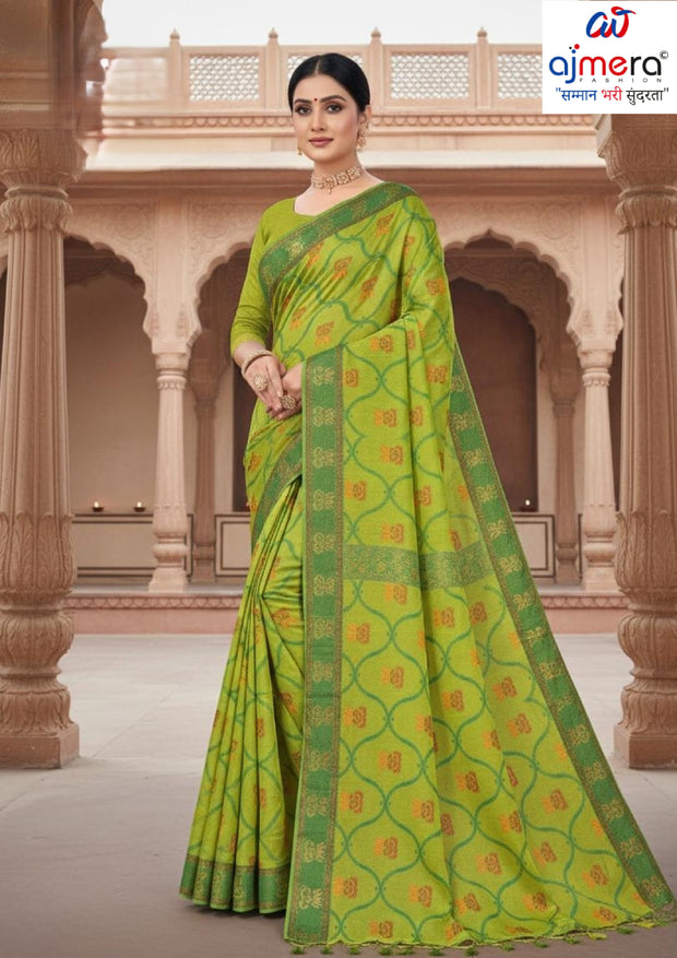 Fancy Cotton Saree with Without Blouse for Premium Ethnic and Traditional Wear | MSS-SHIV VISTARA PESTAL