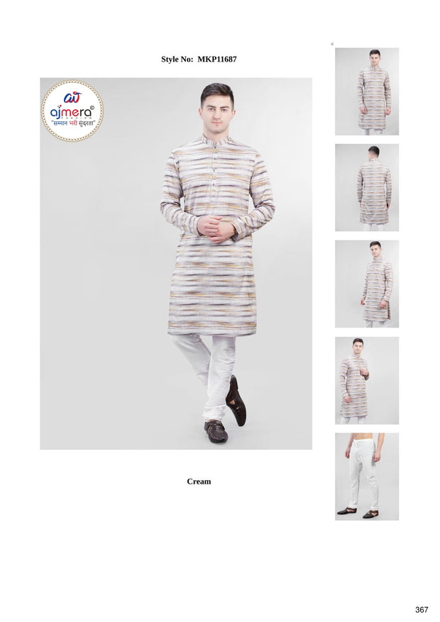 Premium Men's Kurta & Pajama for Wedding & Festive Wear | SNA-MKP11687