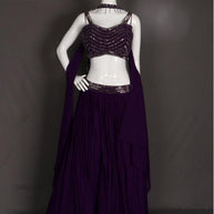 Designer Georgette Gown for Women | CRY-IR139
