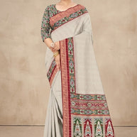 Exclusive Printed Saree with Blouse Piece for Elegant Ethnic Look  | PUS-JALPARI-6