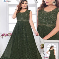Designer Georgette Gown for Women | Readymade Gown Wholesale | SHP-SANAYA