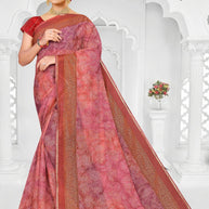 Classic Printed Saree with Blouse Piece for Timeless Traditional Style  | SNR-IMAGE