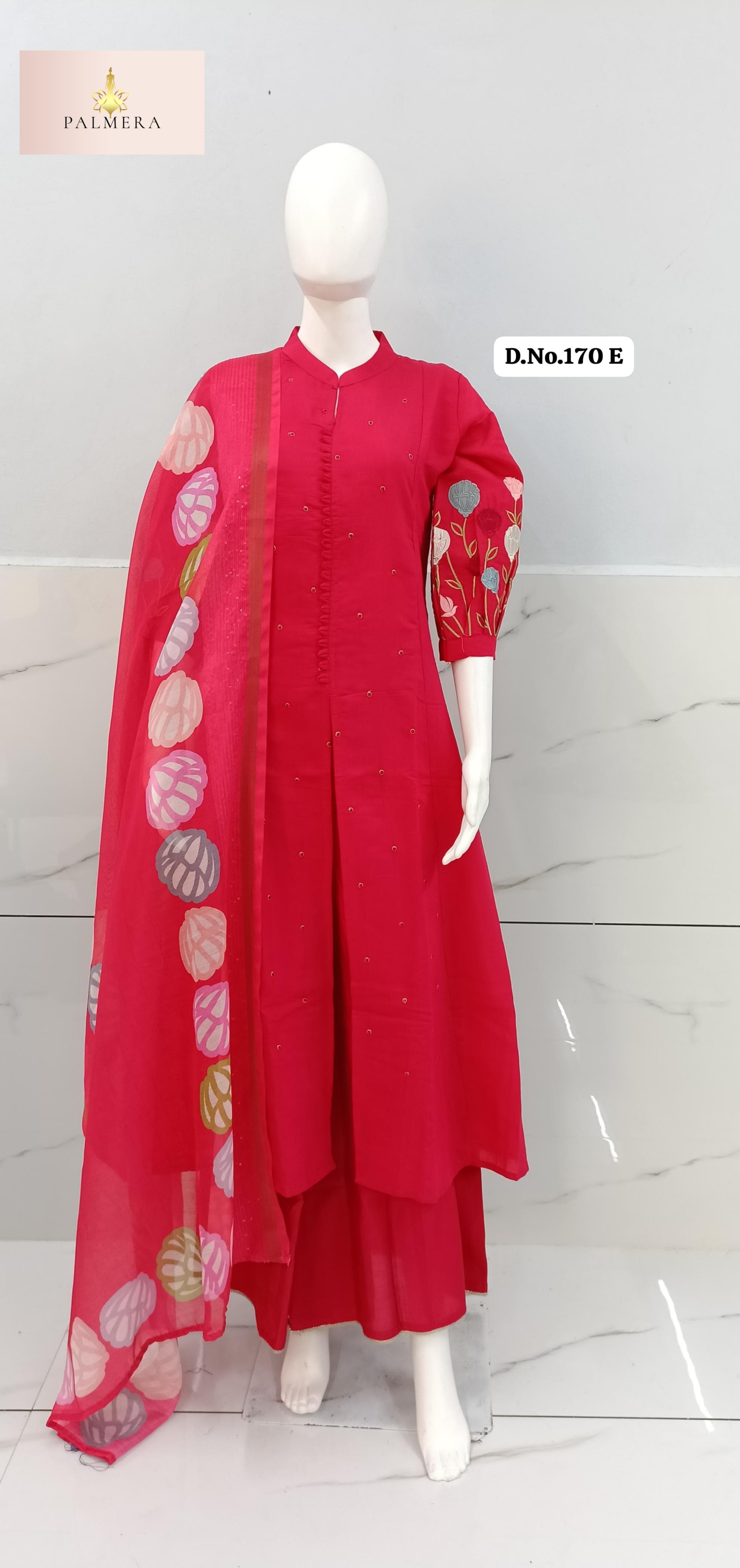Elegant Designer Palmera Kurti Set for Women | MIK-170E