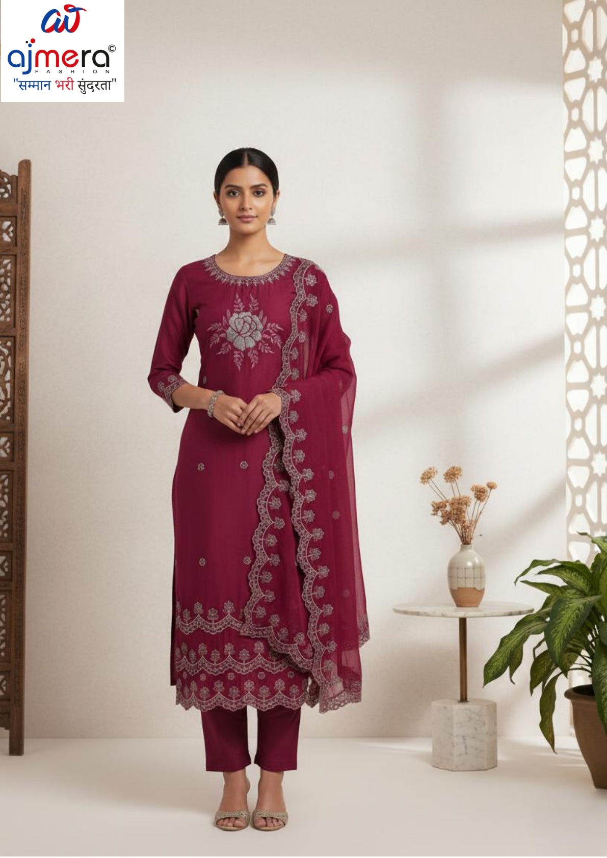 Premium Glass Organza Unstitched Suit Set | BKE-SHRISTY
